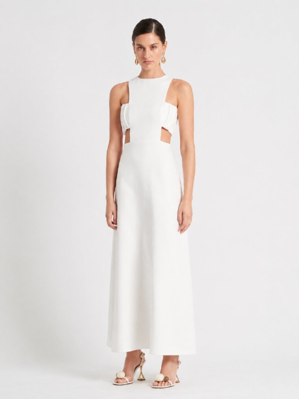 SIR. The Label Yves Cut-Out Gown White NEW NWT
